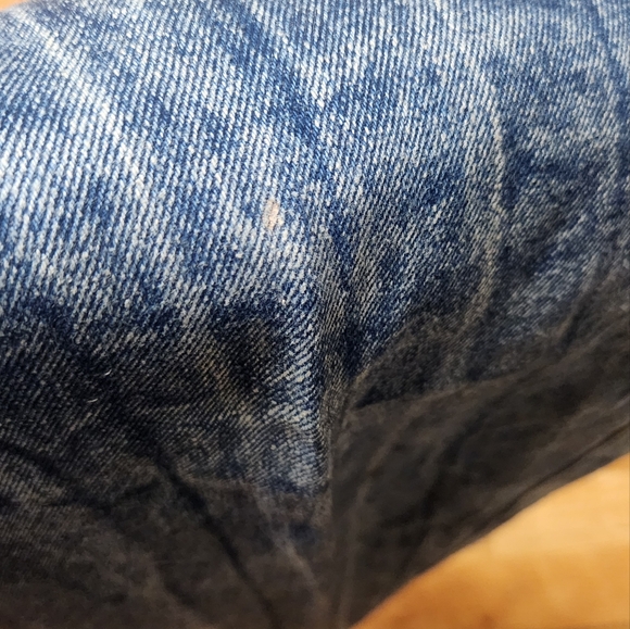 Vintage Ultra Brand Acid Wash Paper Bag Jeans, with Sequin Applique, size M - Picture 9 of 9